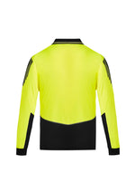 SYZMIK Mens Hi Vis Flux Long Sleeve Polo ZH310