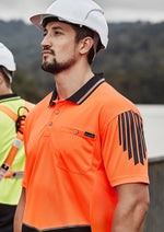 SYZMIK Mens Hi Vis Flux Short Sleeve Polo ZH315