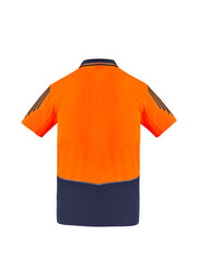 SYZMIK Mens Hi Vis Flux Short Sleeve Polo ZH315