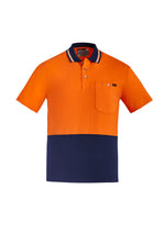 SYZMIK Mens Hi Vis Cotton Short Sleeve Polo ZH435