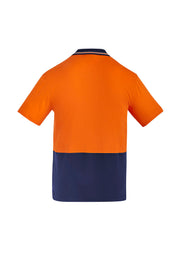 SYZMIK Mens Hi Vis Cotton Short Sleeve Polo ZH435