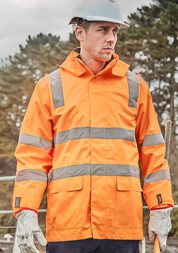 SYZMIK Unisex Hi Vis VIC Rail 4 In 1 Waterproof Jacket ZJ580