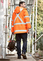SYZMIK Mens Hi Vis X Back 4 In 1 Waterproof Jacket ZJ616