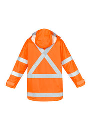 SYZMIK Mens Hi Vis X Back 4 In 1 Waterproof Jacket ZJ616