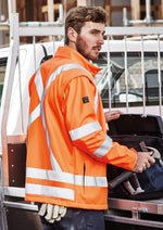 SYZMIK Unisex Hi Vis X Back 2 In 1 Softshell Jacket ZJ680
