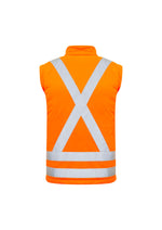 SYZMIK Unisex Hi Vis X Back 2 In 1 Softshell Jacket ZJ680