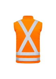 SYZMIK Unisex Hi Vis X Back 2 In 1 Softshell Jacket ZJ680
