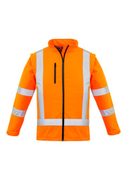 SYZMIK Womens Hi Vis NSW Rail X Back 2 In 1 Softshell Jacket ZJ770