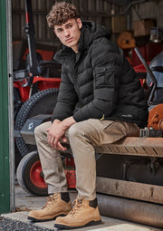 SYZMIK Mens Essential Basic Stretch Cargo Pant ZP230