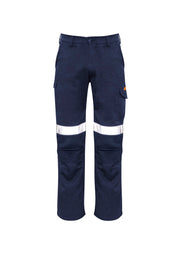 SYZMIK Mens Orange Flame Taped Cargo Pant (Regular) ZP521