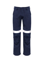 SYZMIK Mens Orange Flame Traditional Style Taped Work Pant ZP523