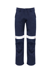 SYZMIK Mens Orange Flame Traditional Style Taped Work Pant ZP523