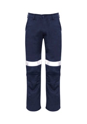 SYZMIK Mens Orange Flame Traditional Style Taped Work Pant ZP523