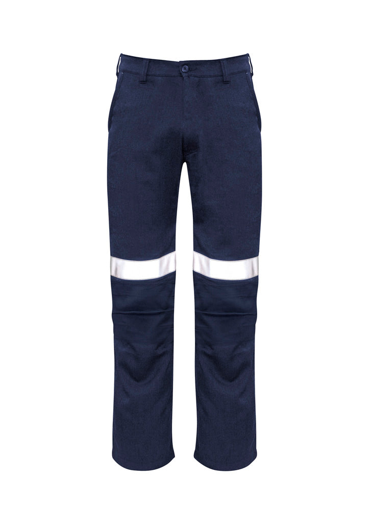 SYZMIK Mens Orange Flame Traditional Style Taped Work Pant ZP523