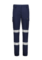 SYZMIK Womens Essential Stretch Taped Cargo Pant - Cuffed ZP735