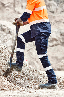SYZMIK Mens Essential Stretch Taped Cargo Pant ZP923