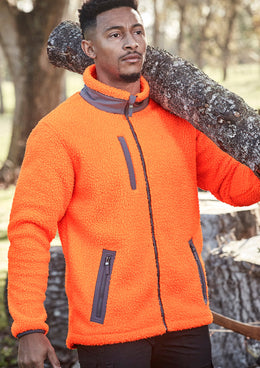 SYZMIK Unisex Streetworx Full Zip Sherpa Fleece ZT285