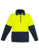 SYZMIK Unisex Hi Vis 1/2 Zip Polar Fleece Pullover ZT460