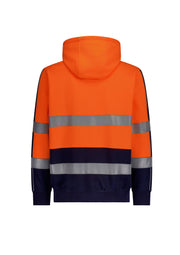 SYZMIK Unisex Hi Vis Full Zip Stretch Taped Hoodie ZT486