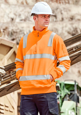 SYZMIK Unisex Hi Vis VIC Rail 1/4 Zip Pullover ZT640