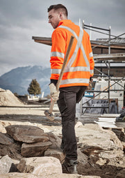 SYZMIK Unisex Hi Vis X Back Rail Jumper ZT660