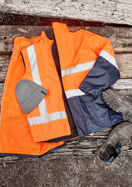 SYZMIK Unisex Hi Vis Waterproof Reversible Vest ZV228