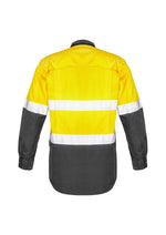 SYZMIK Mens Rugged Cooling Hi Vis Taped Long Sleeve Shirt ZW129
