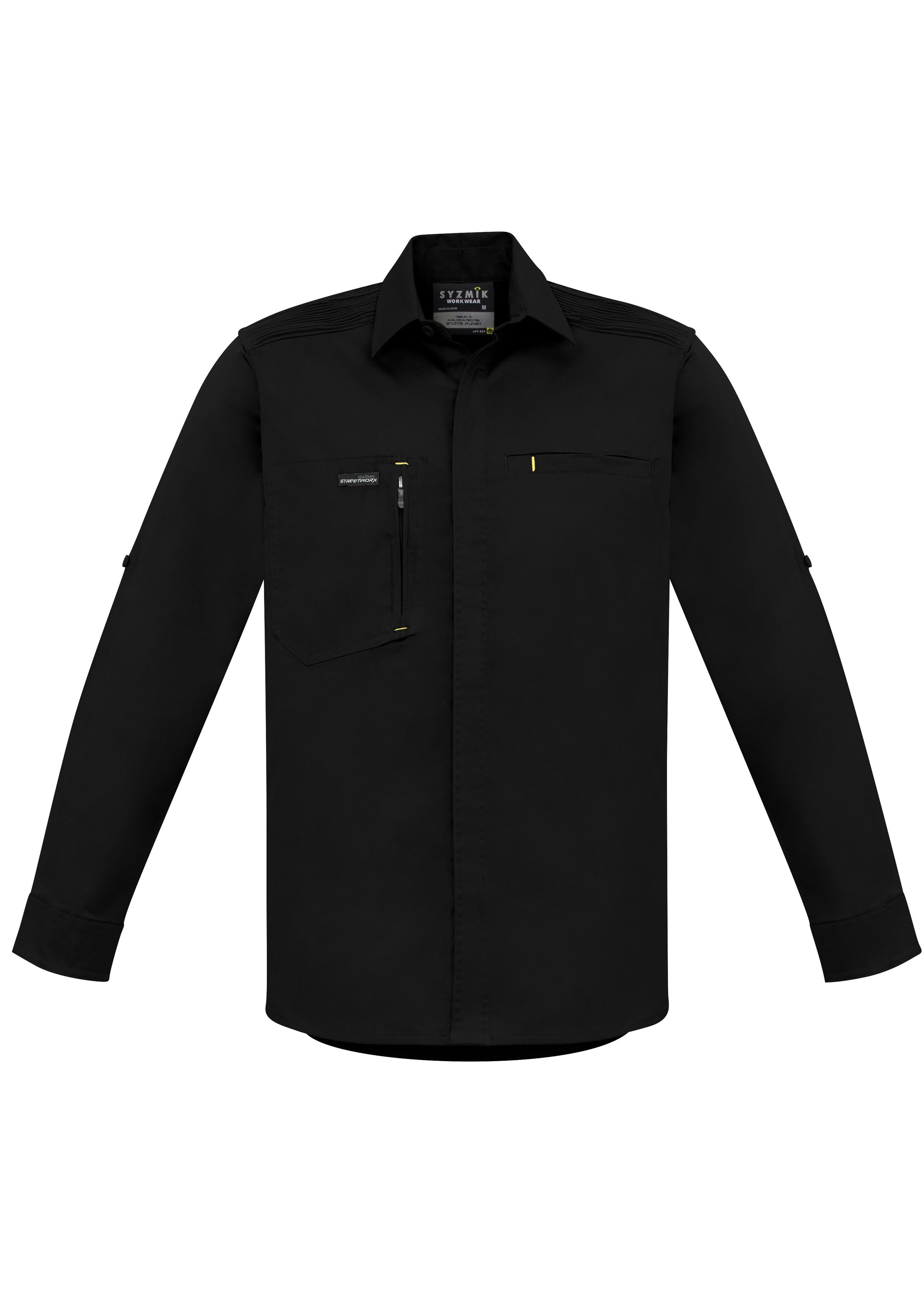 SYZMIK Mens Streetworx L/S Stretch Shirt ZW350