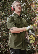 SYZMIK Mens Outdoor Short Sleeve Shirt ZW465