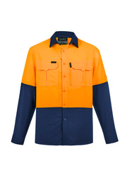 SYZMIK Mens Hi Vis Outdoor Long Sleeve Shirt ZW468
