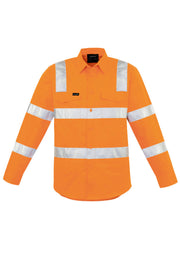 SYZMIK Mens Bio Motion VIC Rail Long Sleeve Shirt ZW680