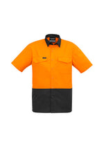 SYZMIK Mens Rugged Cooling Hi Vis Short Sleeve Shirt ZW815