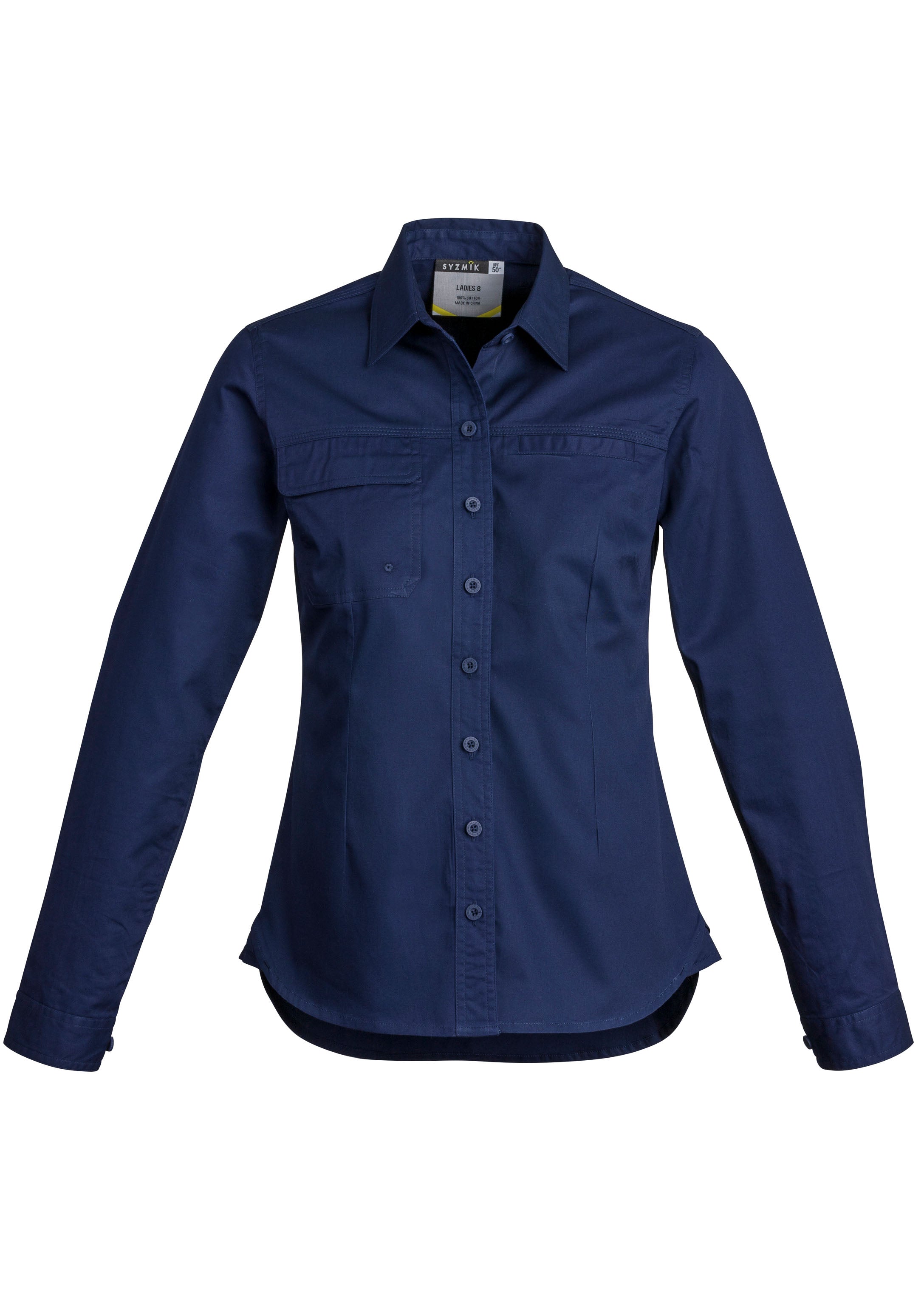 SYZMIK Womens Lightweight Tradie Long Sleeve Shirt ZWL121