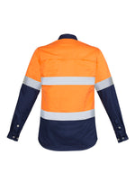 SYZMIK Womens Industrial Long Sleeve Shirt - Hoop Taped ZWL123